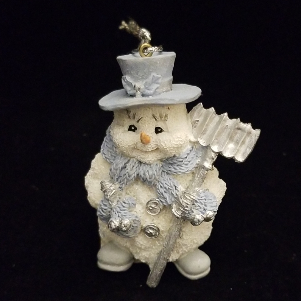 Vintage snowman hanging ornament